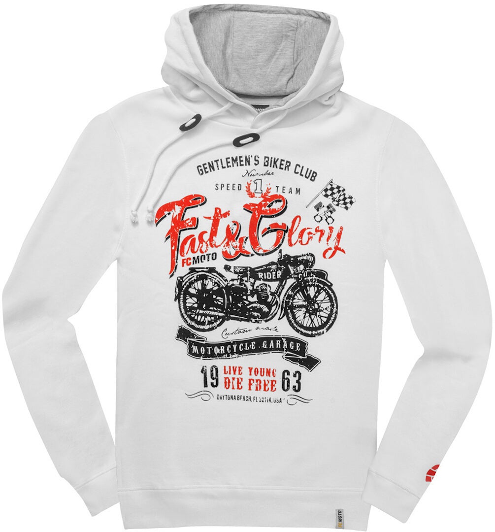 FC-Moto Fast and Glory Capuche Blanc XXL Figure 1