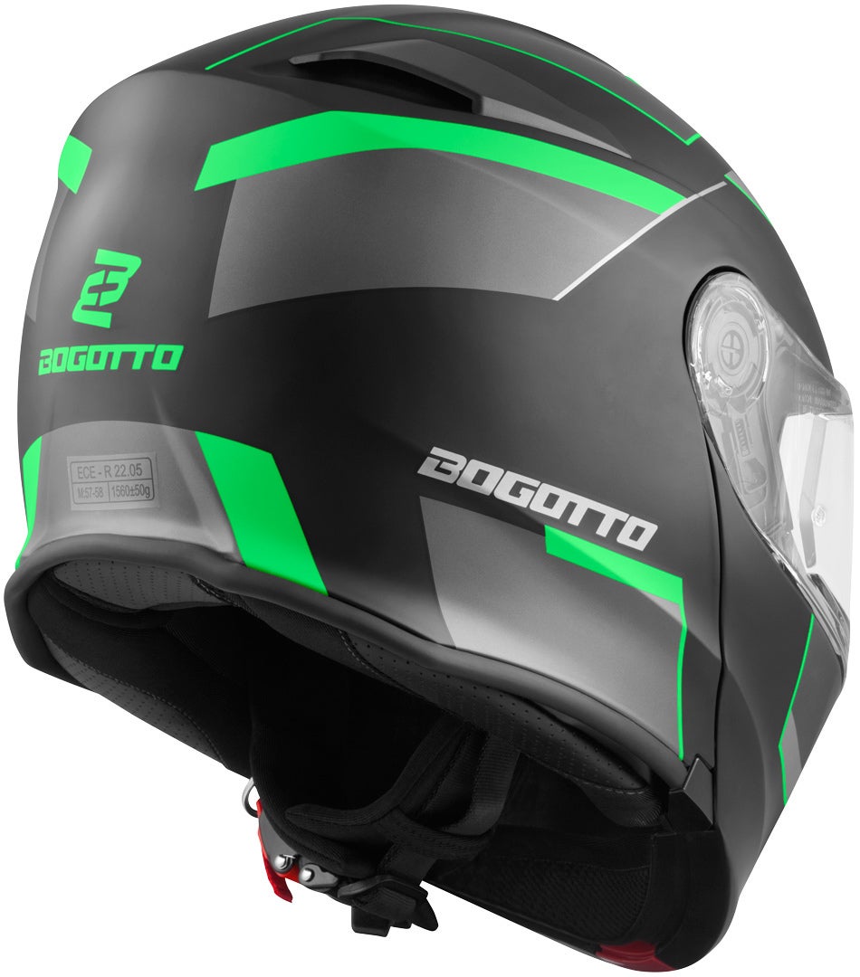 Bogotto V271 Delta Casque Noir mat/vert L Figure 4