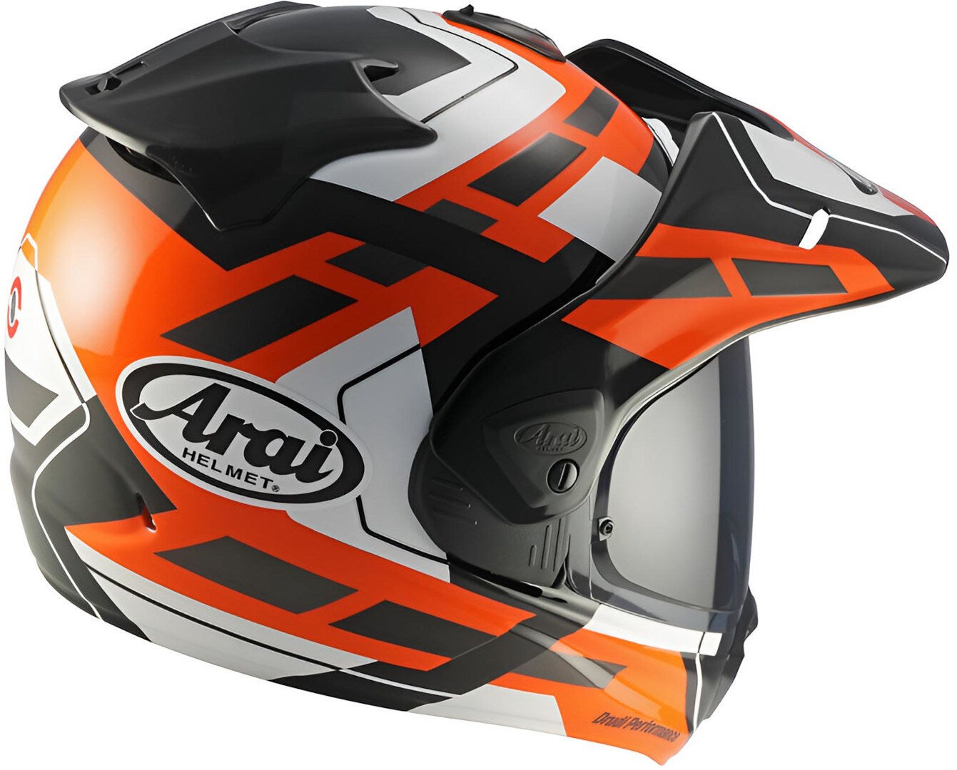 Arai TOUR-X5 Match Casque d’enduro Blanc/Noir/Orange M (57/58) Figure 2