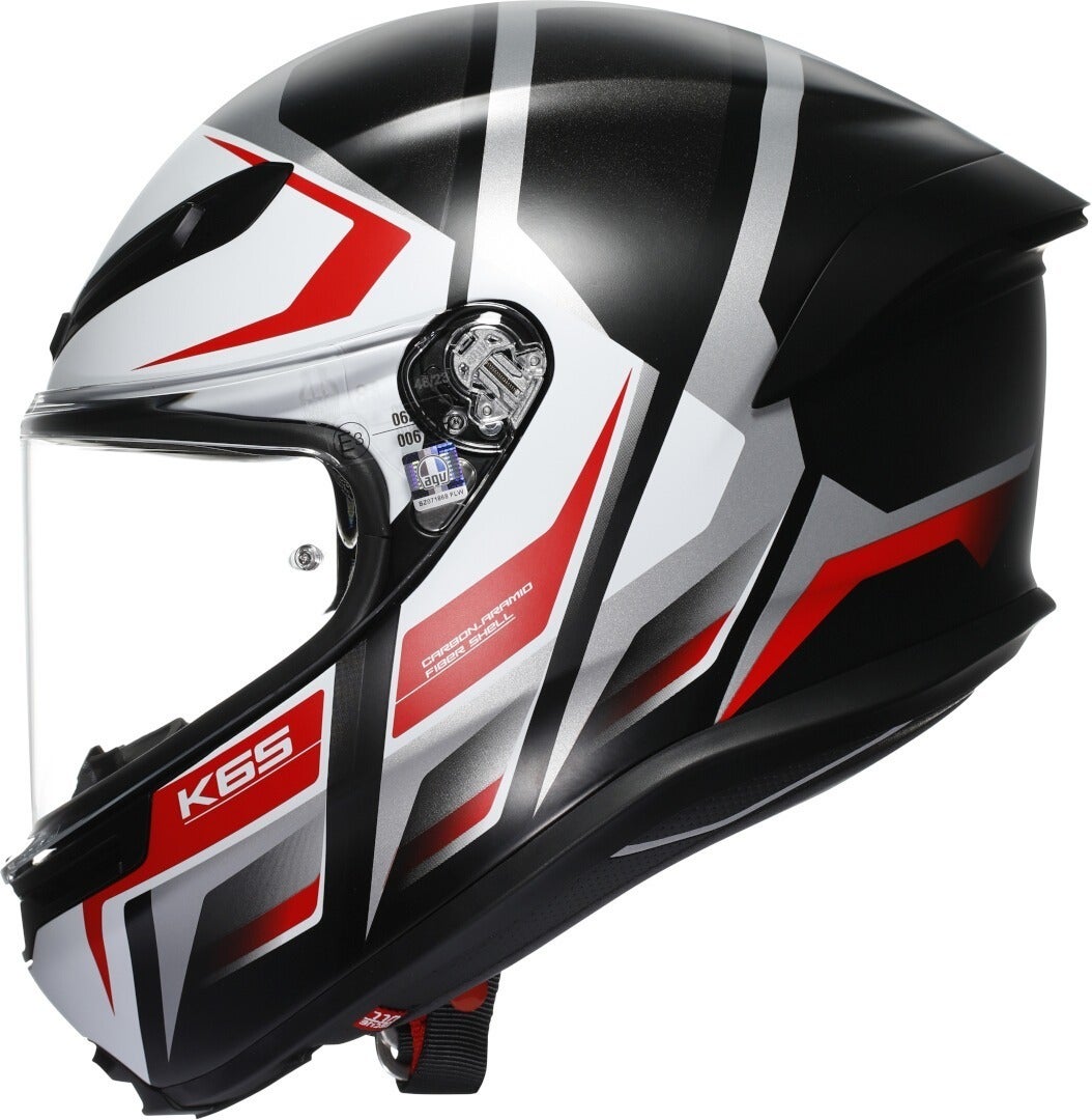 AGV K6 S Karve Helmet black matt/red/white M (57/58) Figure 5