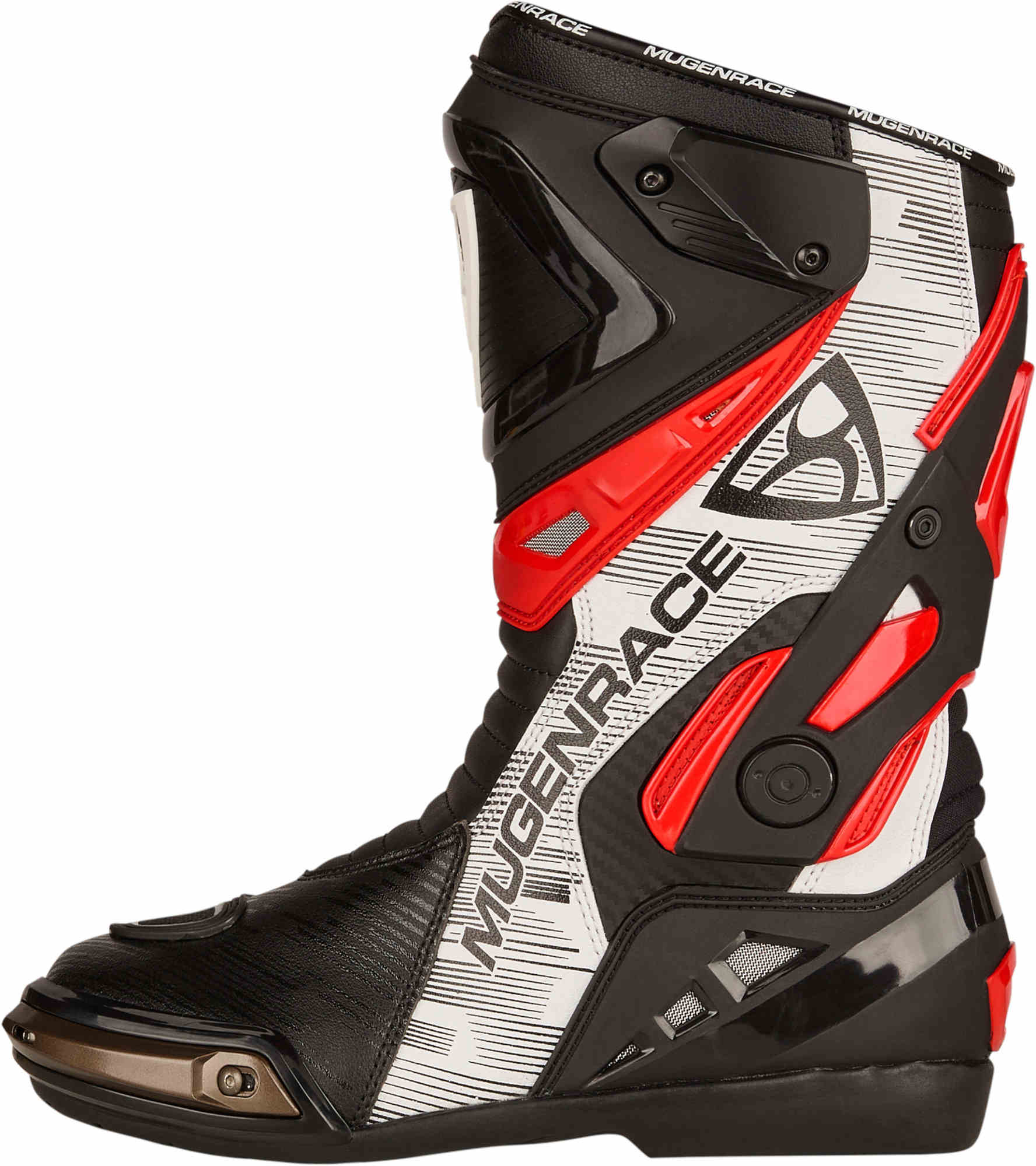 MUGENRACE Sphantom Plus perforated Motorcycle Boots black/red/white 42 Figure 2