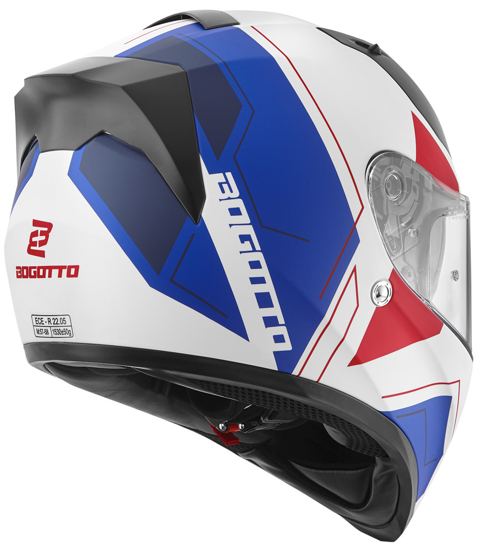 Bogotto V128 Strada Casco blu/rosso/bianco M Figura 3
