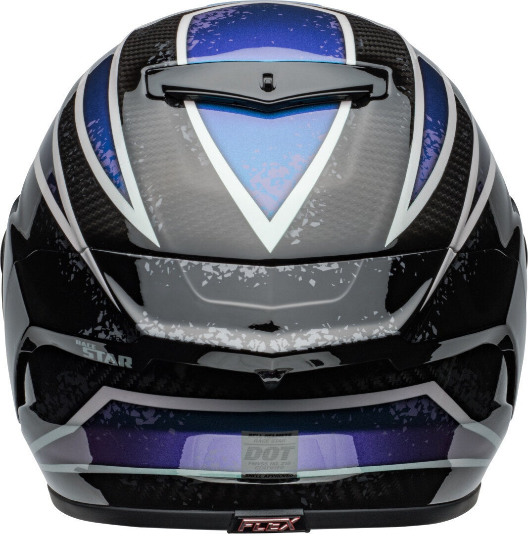 Bell Race Star DLX Flex Xenon Hjelm sort/mørkeblå/sølv L (59/60) Figur 4