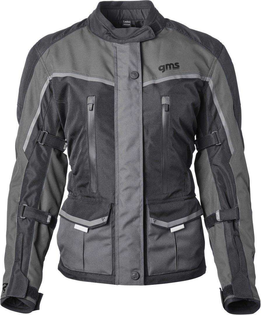 GMS Twister Neo waterproof Ladies Motorcycle Textile Jacket black/grey 9XL Figure 1