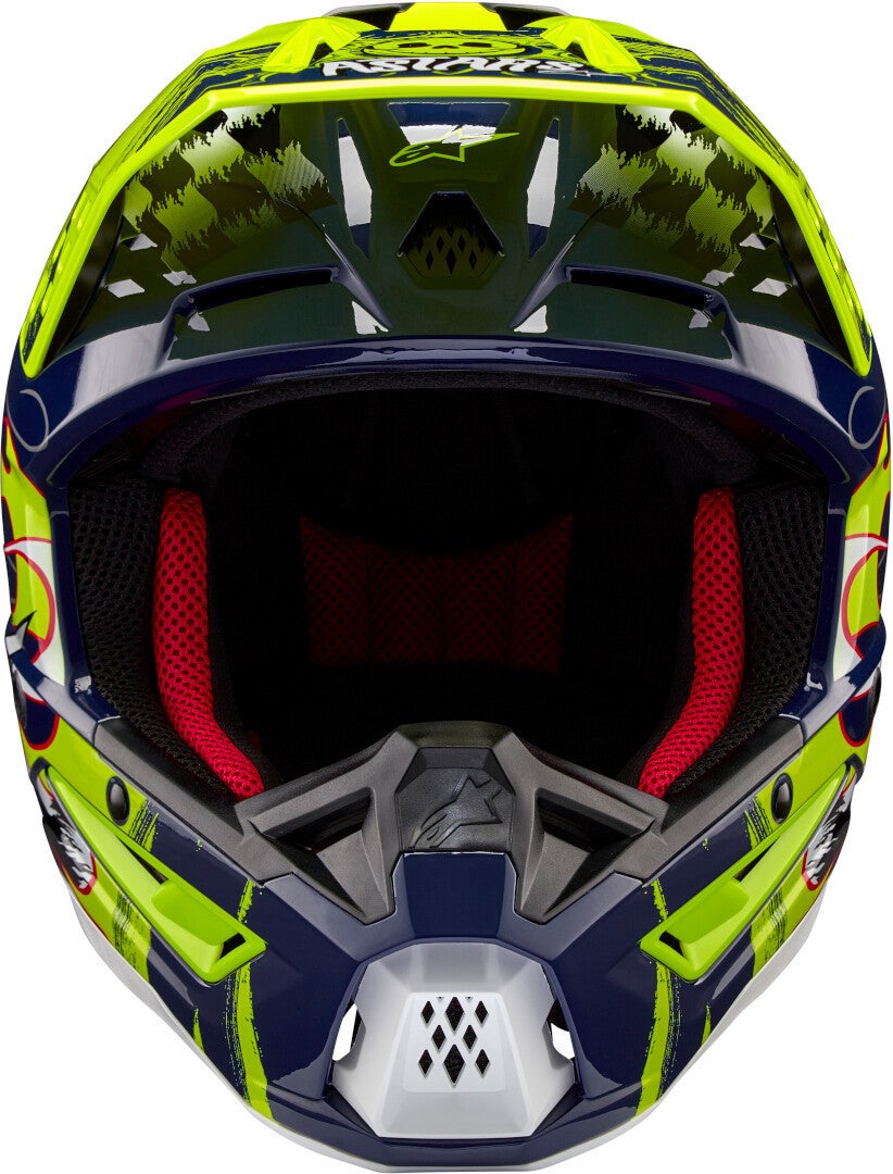 Alpinestars S-M5 Rash Motocross Helmet blue/yellow S (55/56) Figure 5