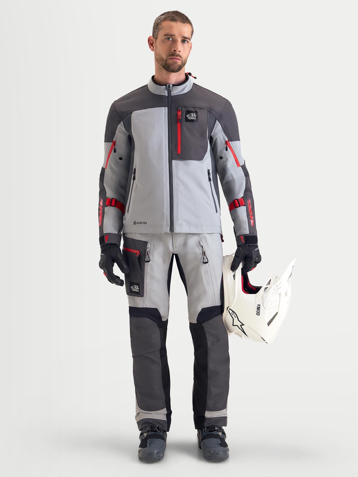 Alpinestars Arenis Gore-Tex vandtæt motorcykel-tekstiljakke grå/sort S Figur 8