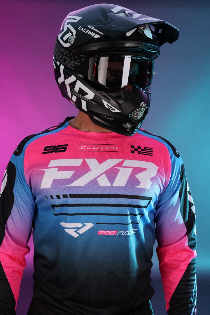 FXR Clutch 2025 Motocross trøje sort/blå/lilla S Figur 5