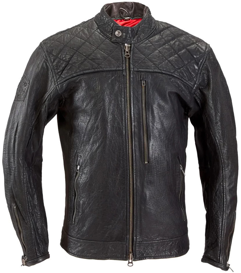 HolyFreedom Burn Out Black Jaqueta de couro de motocicleta Artigo principal Figura 1