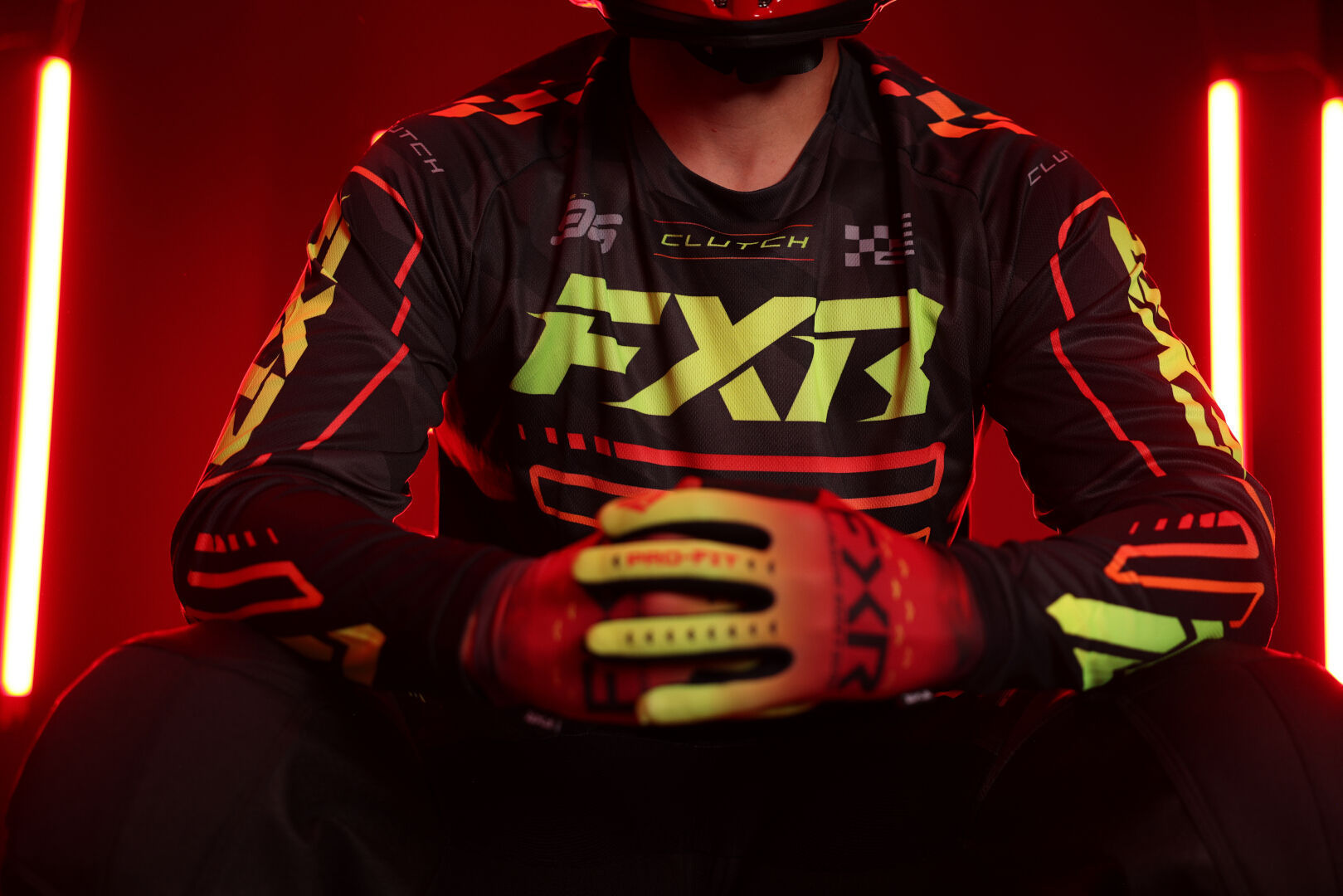 FXR Clutch 2025 Tricou de motocross Negru/Verde M Figura 5