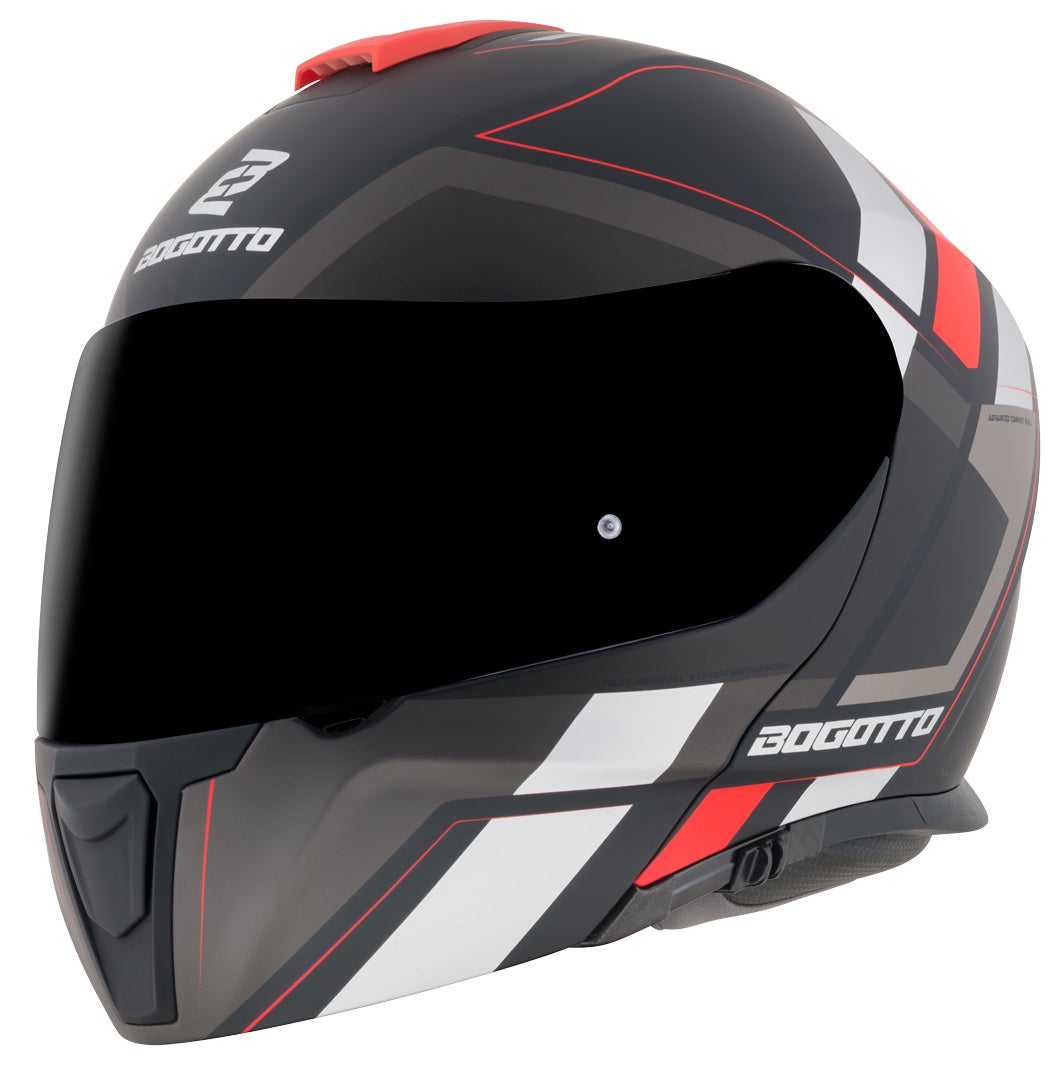 Bogotto FF403 Murata Klapphelm rot/schwarz S (55/56) Abbildung 2
