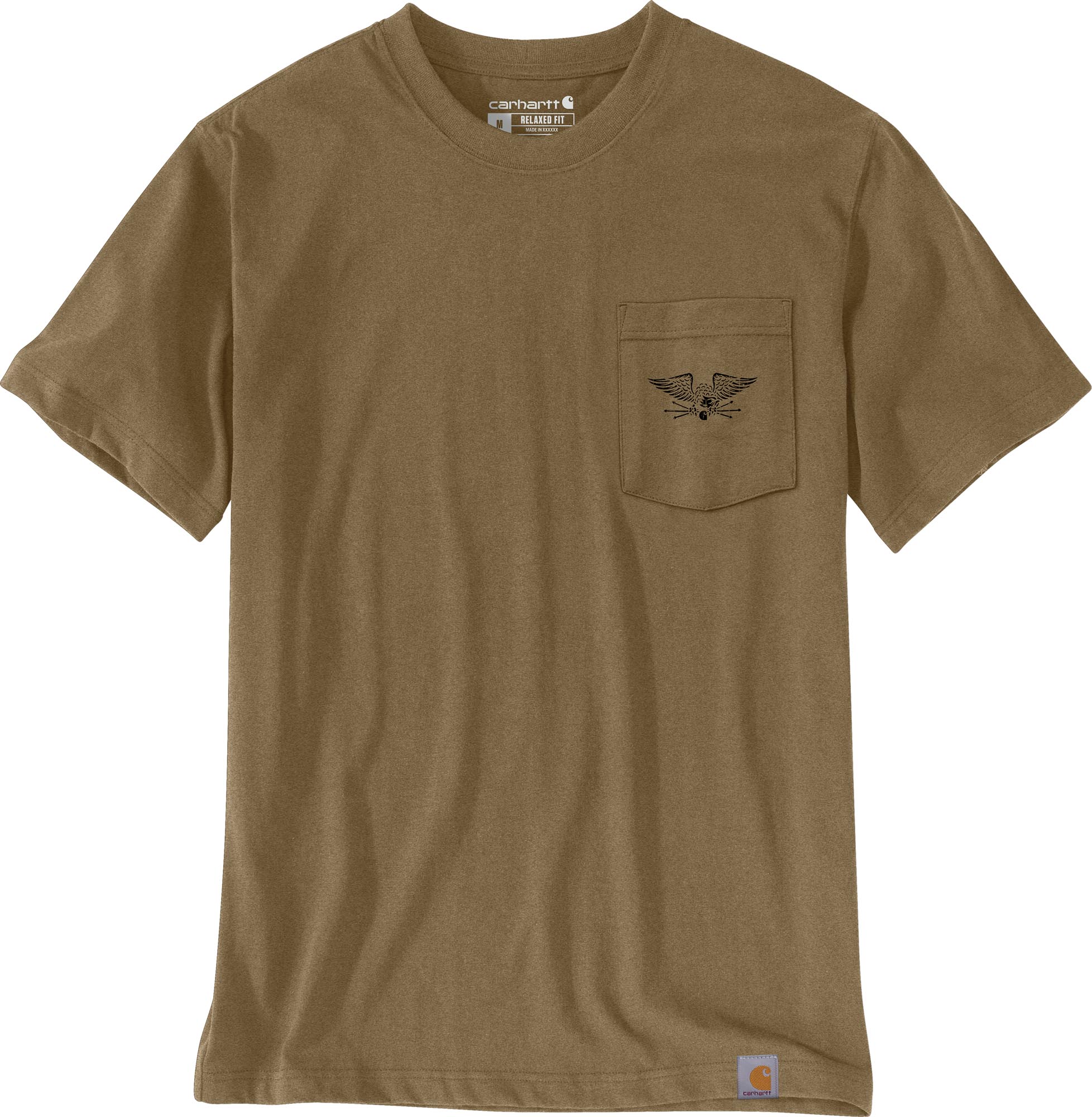 Carhartt Irvine Relaxed Hardwork Eagle T-shirt olive M Figure 1