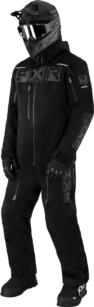 FXR Maverick Lite One Piece Snowmobile Suit black/grey 2XL Figure 1
