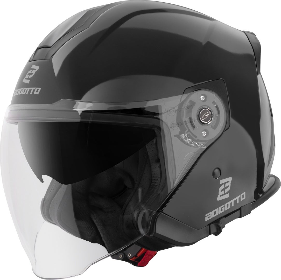 Bogotto H586 Jet hjälm svart L (59/60) Figur 1