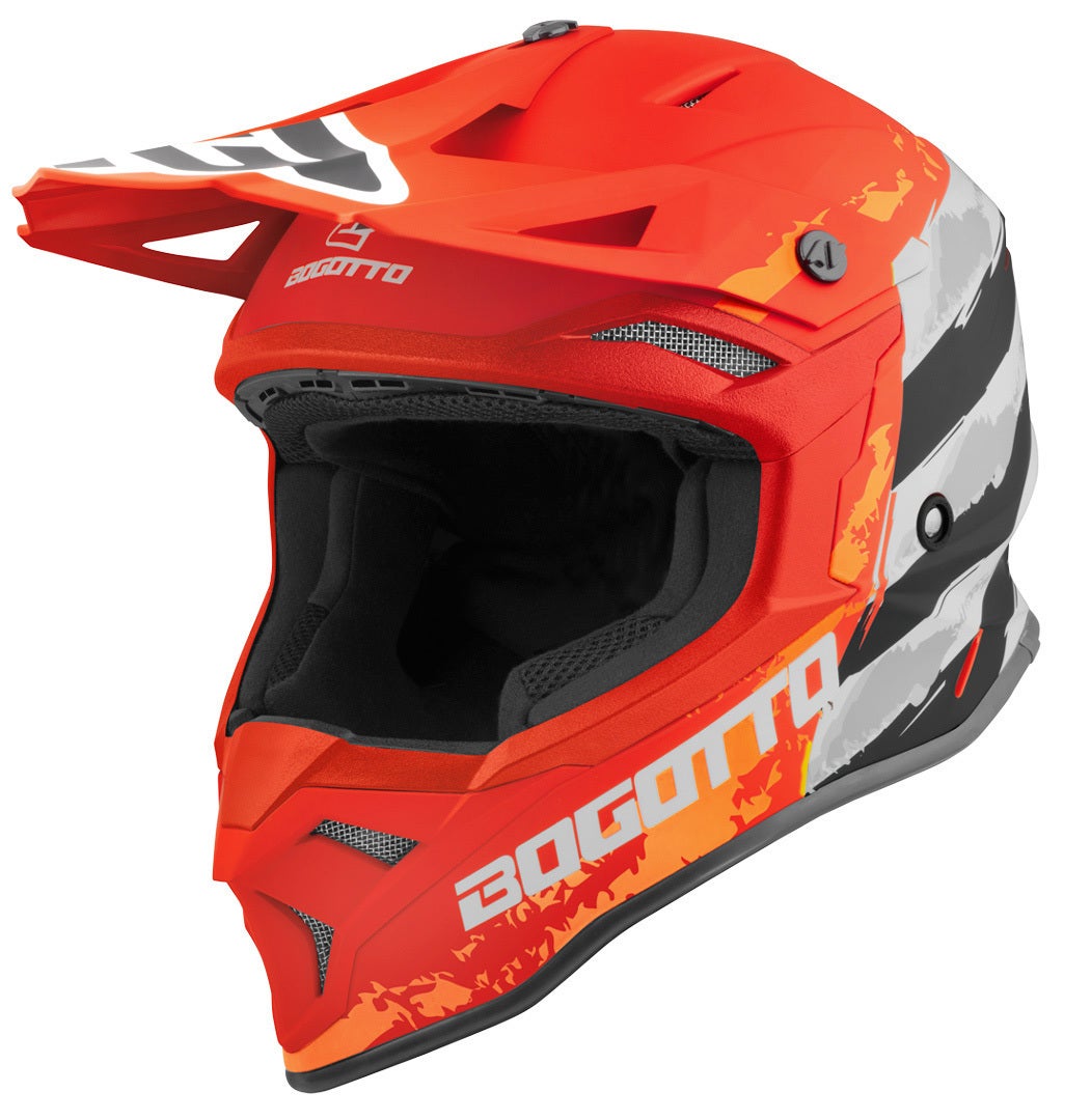 Bogotto V337 Wild-Ride kryds hjelm orange/sort/hvid L Figur 1