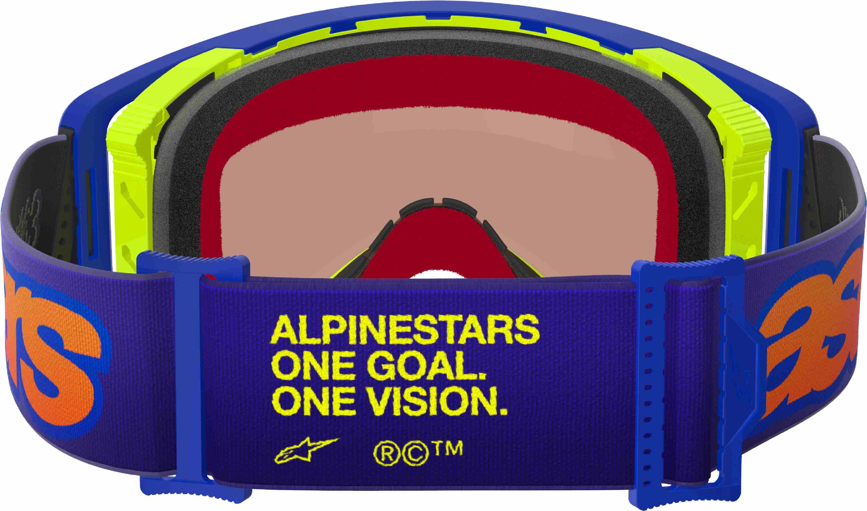 Alpinestars Supertech Vision Vista Ochelari de motocross Albastru/galben Figura 4