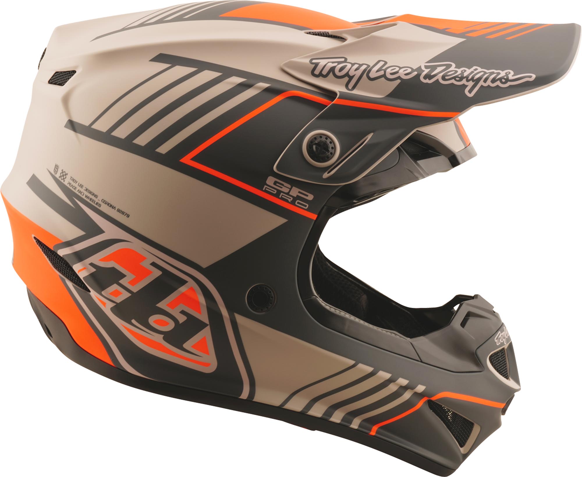 Troy Lee Designs GP Pro MIPS Segment Kask motocrossowy Taupe S (55/56) Rysunek 6
