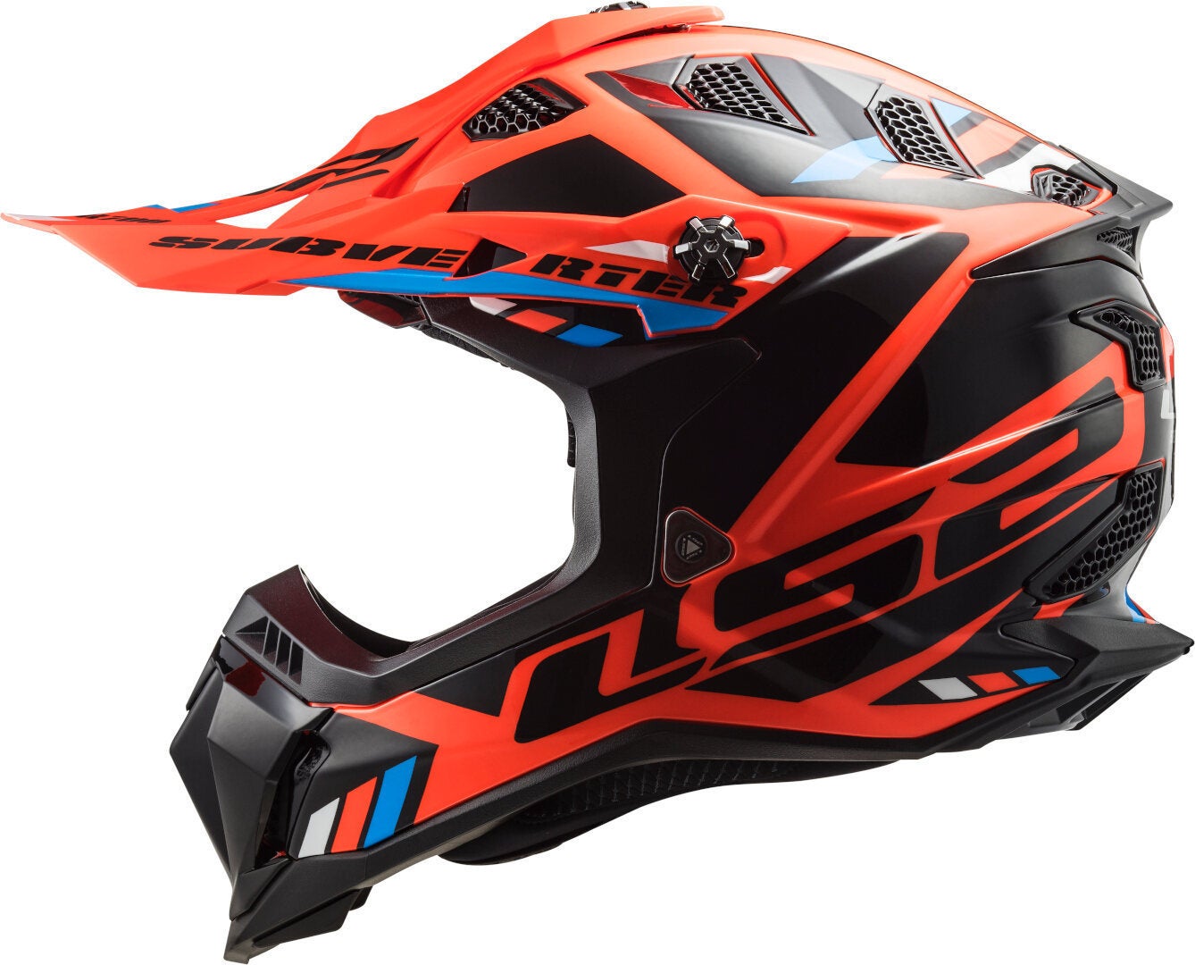 LS2 MX700 Subverter Evo II Stomp Casco da motocross nero/arancione neon XL (61/62) Figura 2