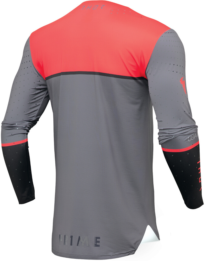 Thor Prime Ace Motocross Jersey grau/schwarz/rot L Abbildung 2