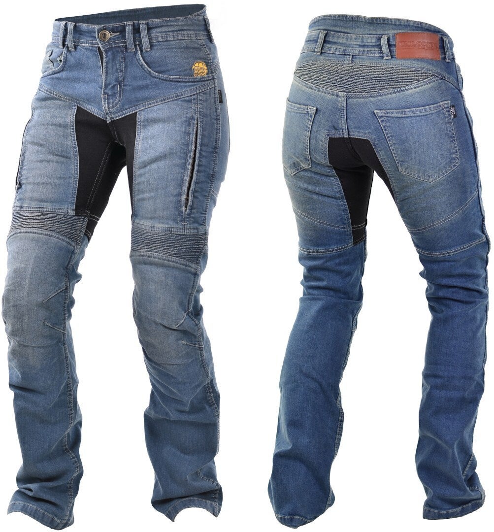 Trilobite Parado Doublelayer Jeans da moto da donna blu 30/32 Figura 3