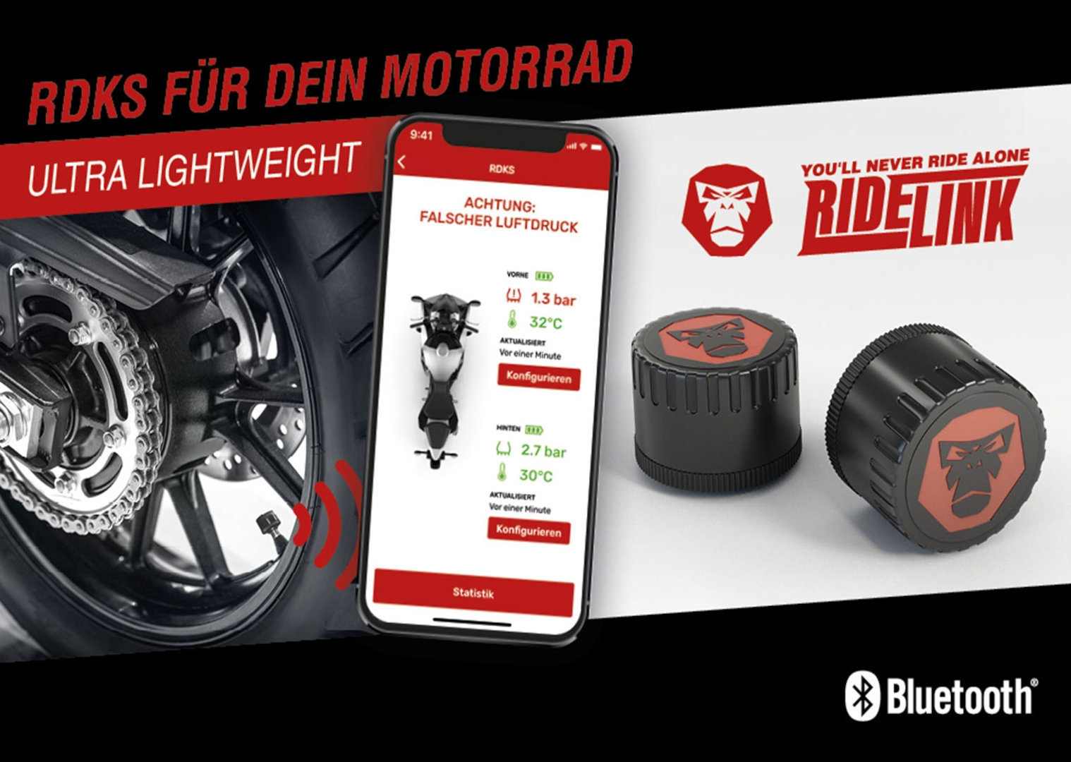 RideLink RDKS BT5 Sistem de monitorizare a presiunii anvelopelor Figura 3