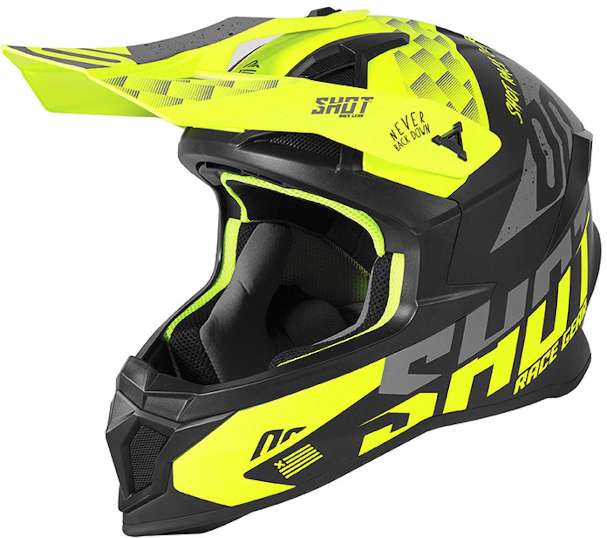 Shot Lite Rush Motorcross helm neongeel M (57/58) Figuur 1