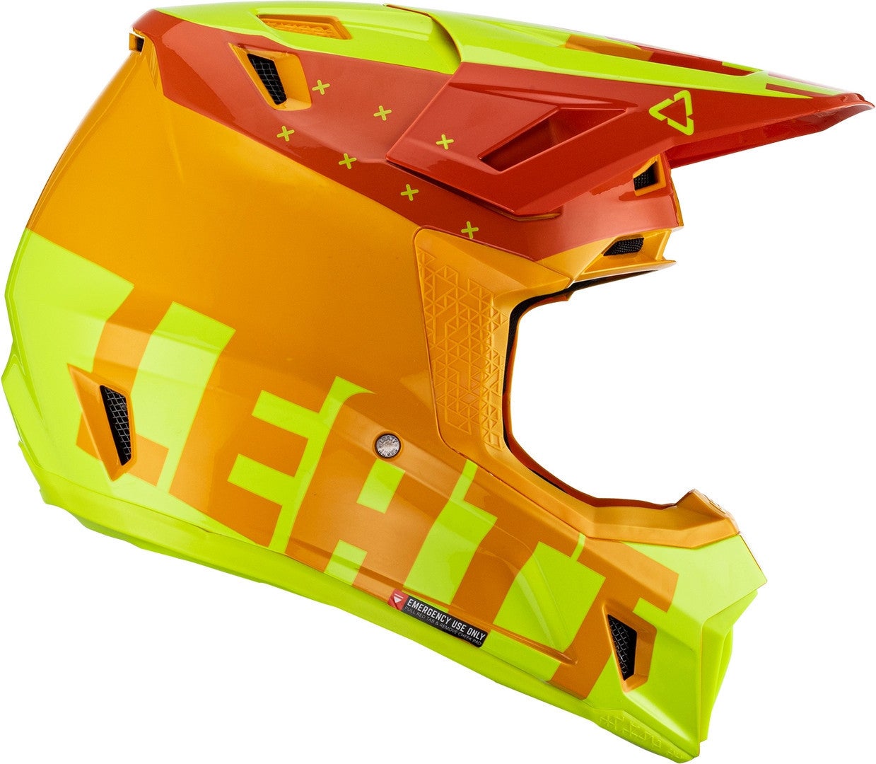 Leatt 7.5 Tricolor Capacete de Motocross com Óculos amarelo/laranja L (59/60) Figura 3