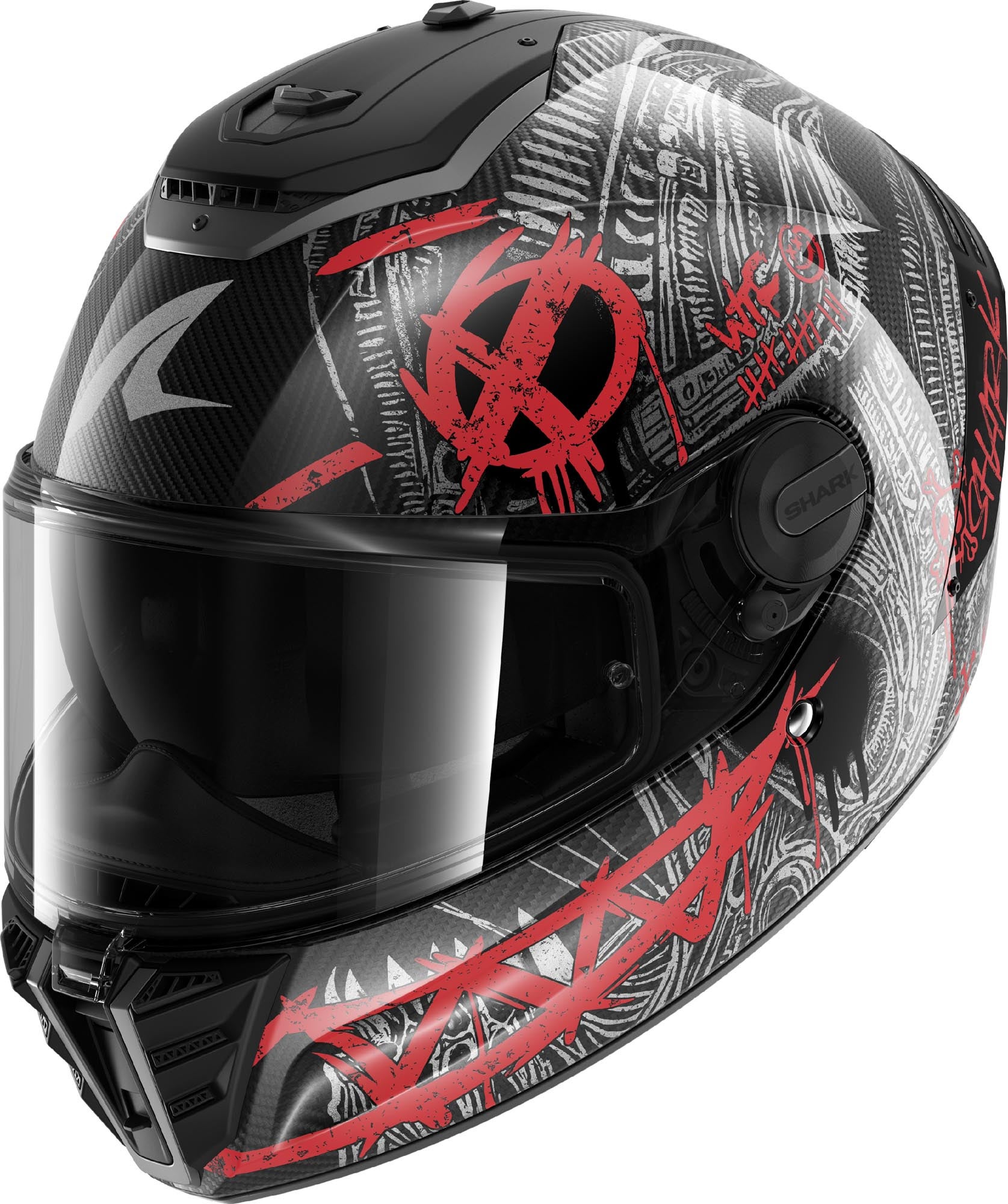 Shark Spartan RS Shiever Carbon Casque noir/carbone/rouge XL (61/62) Figure 1