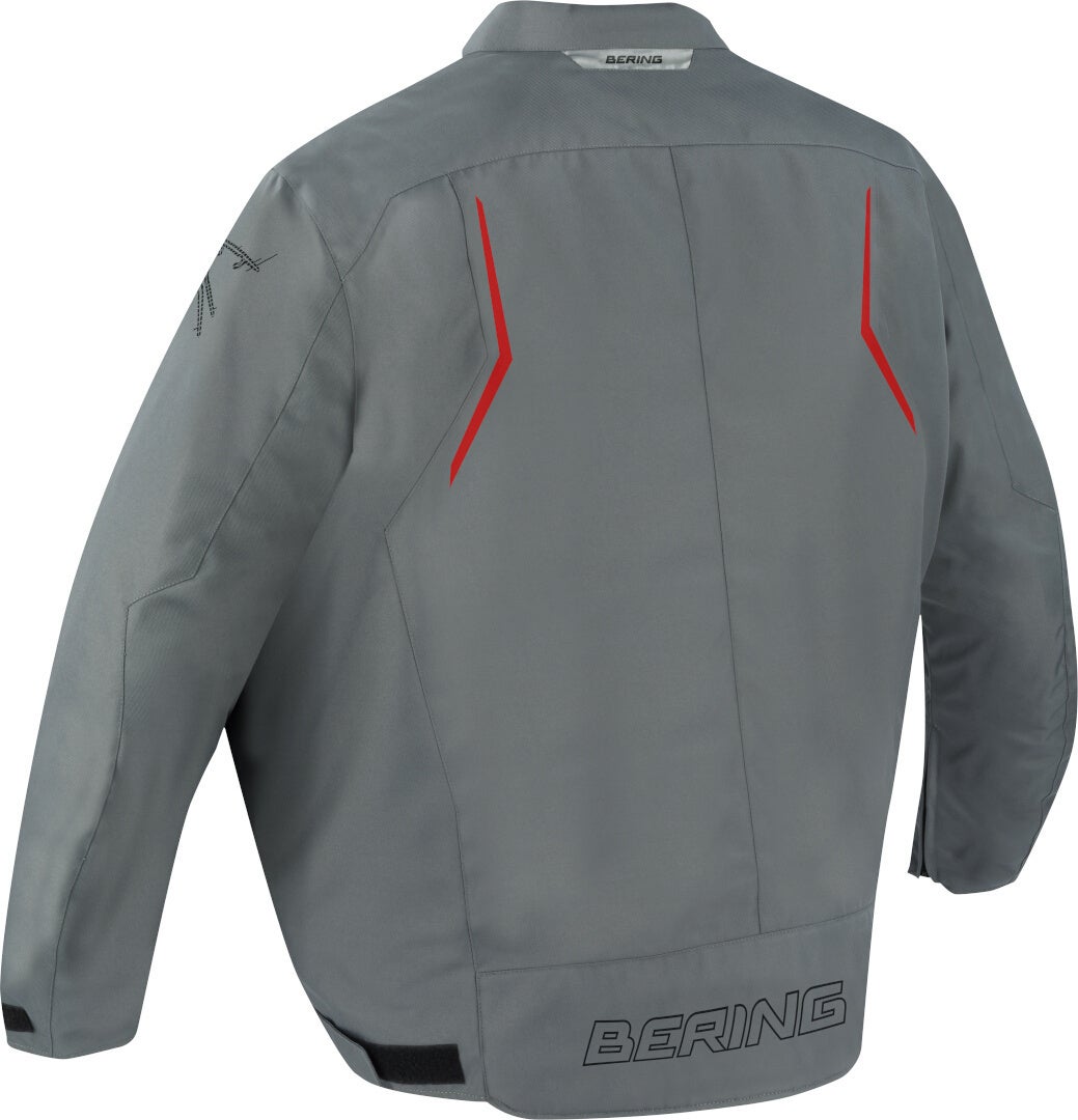 Bering Dundy King Size waterproof Motorcycle Textile Jacket grey/red W-3XL Figure 2