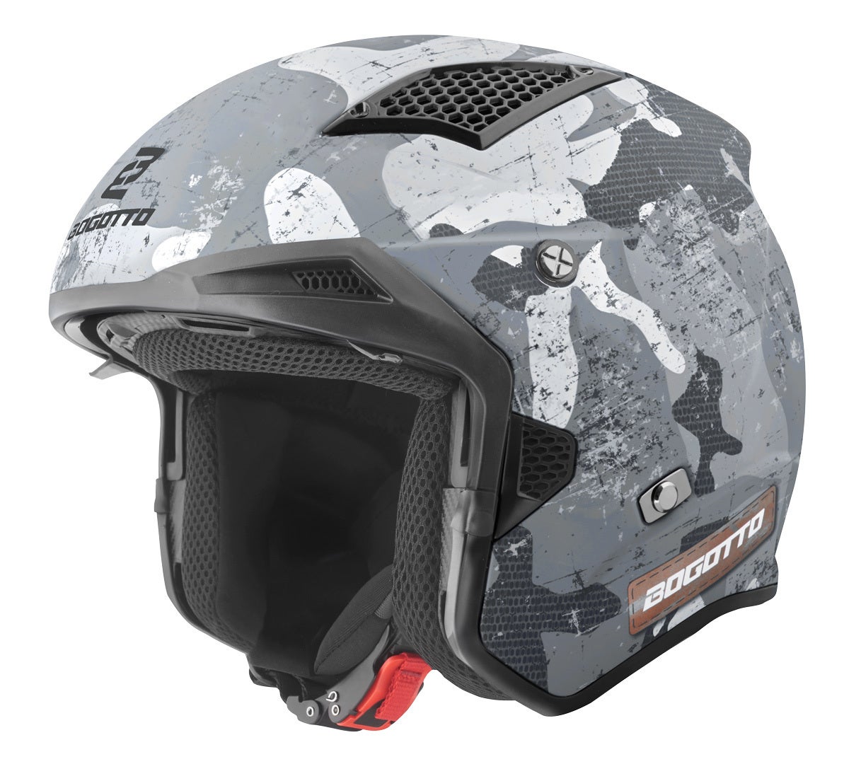 Bogotto Radic Camo Casque Blanc mat/gris L Figure 6
