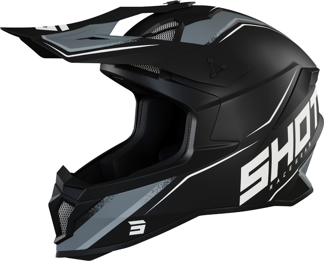 Shot Lite Prism Casco motocross Bianco/nero L (59/60) Figura 1