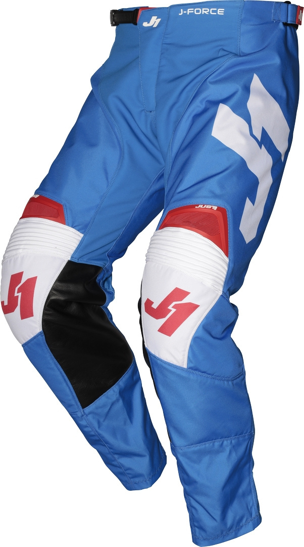 Just1 J-Force Terra Pantaloni de motocross Albastru/Alb/Roșu 44 Figura 1