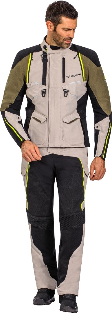 Ixon Eddas Motorcycle Textile Jacket black/olive M Figure 3