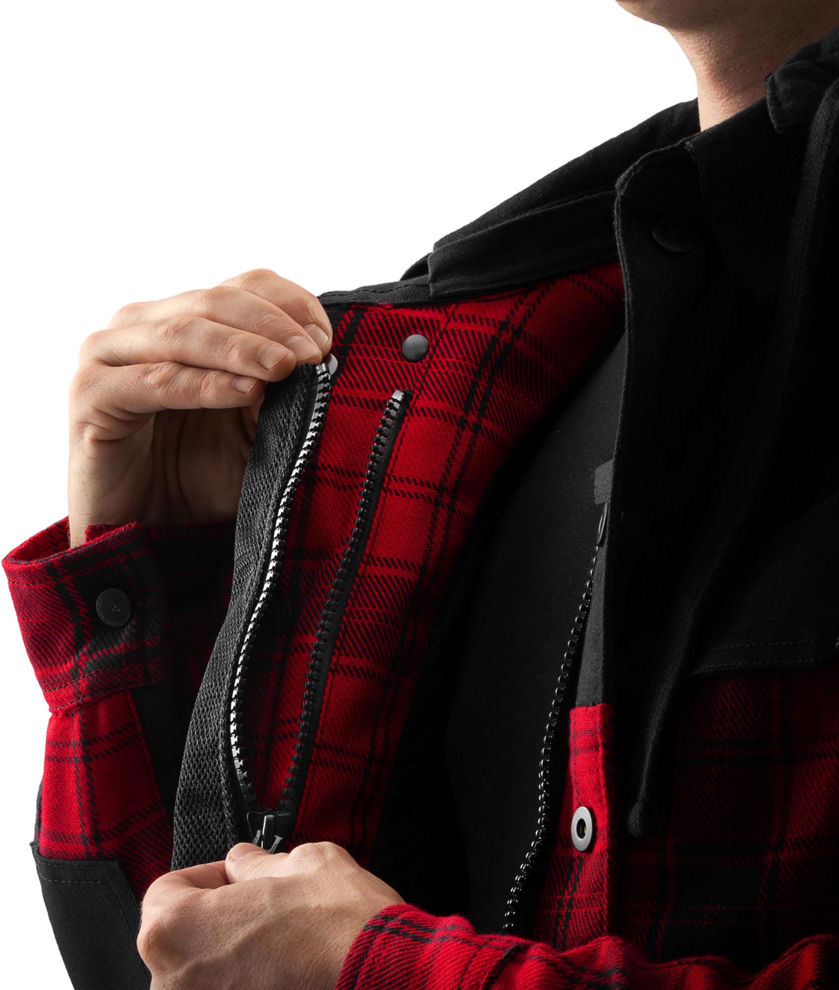 Side view of Rebelhorn Shifter Motorcycle Shirt