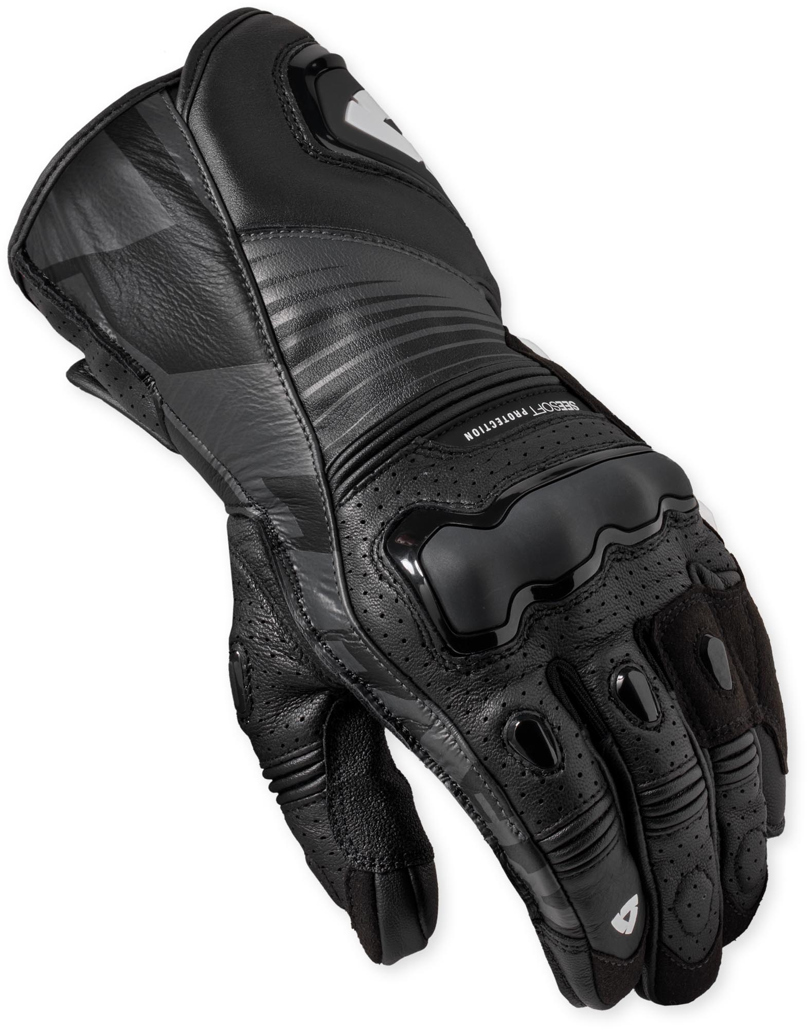 Revit Argon 3 perforerede motorcykelhandsker Sort S Figur 3