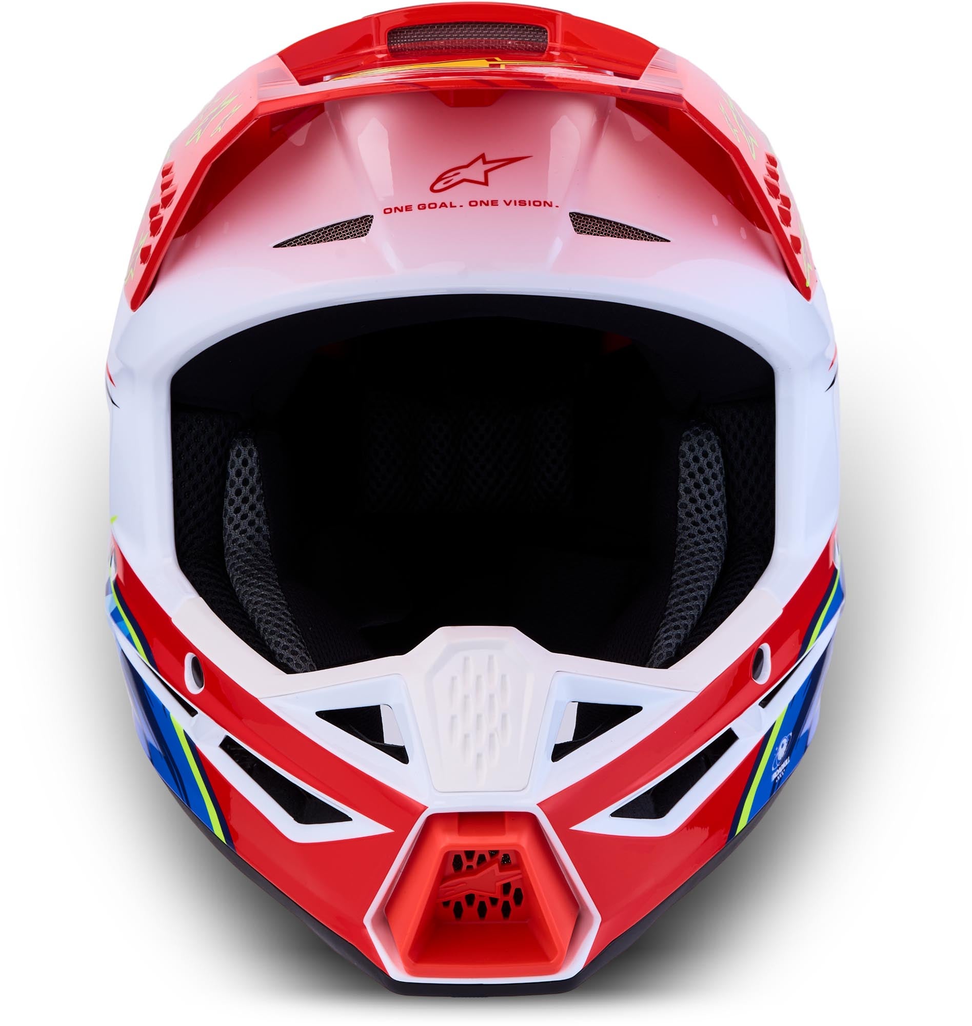 Alpinestars S-M3 Falcon Jeugd motocrosshelm rood/wit/blauw J/M (50/51) Figuur 6