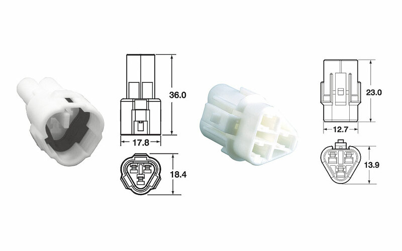 Bihr Uppsättning av kontakter 3-vägs serie 090 SMTO typ ursprung Ø0,85mm²/1,25mm² - 5 kompletta uppsättningar Figur 1