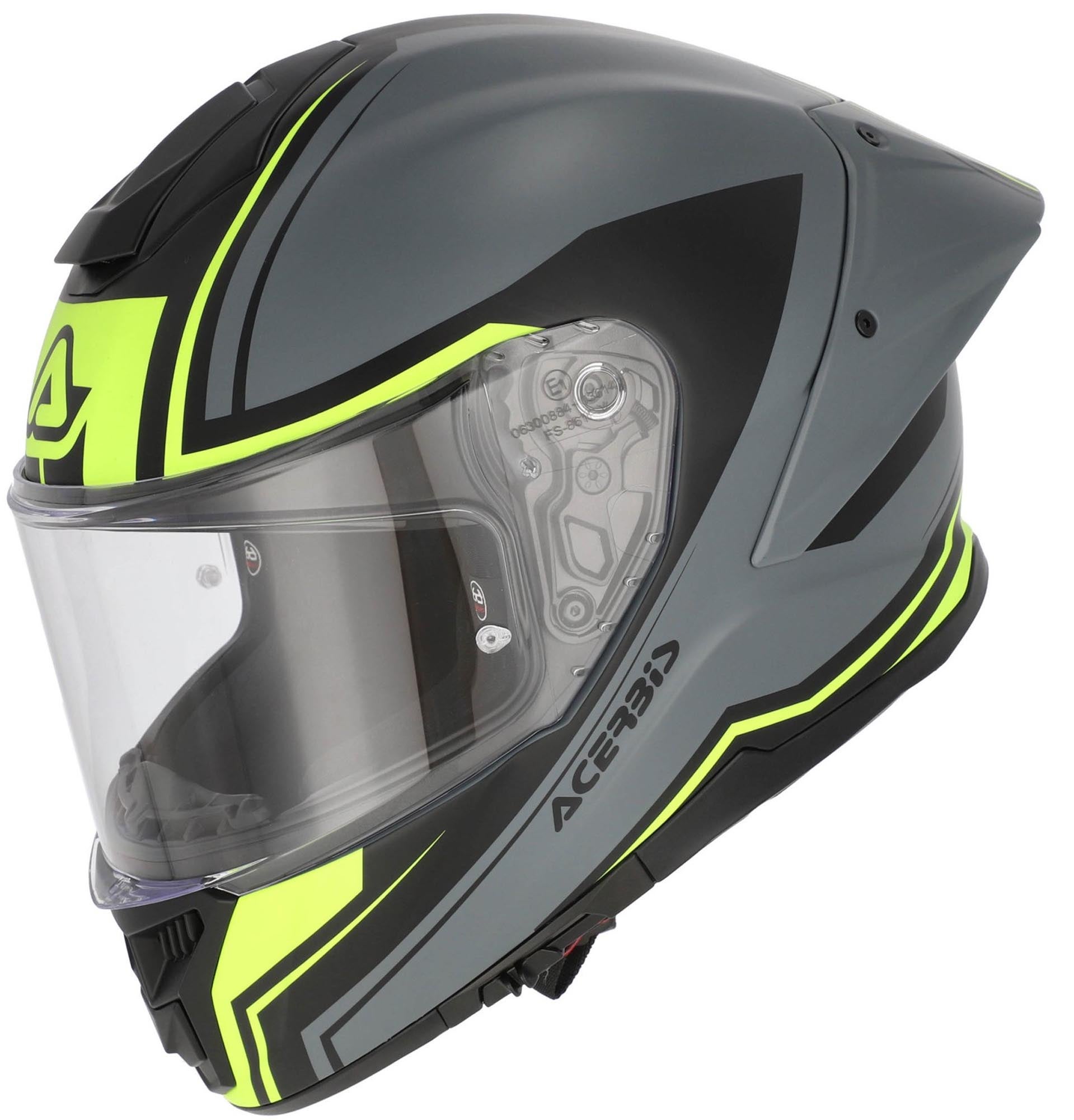 Acerbis Tarmak-X Logo Helm grau matt/neon-gelb XXXL (65/66) Abbildung 1