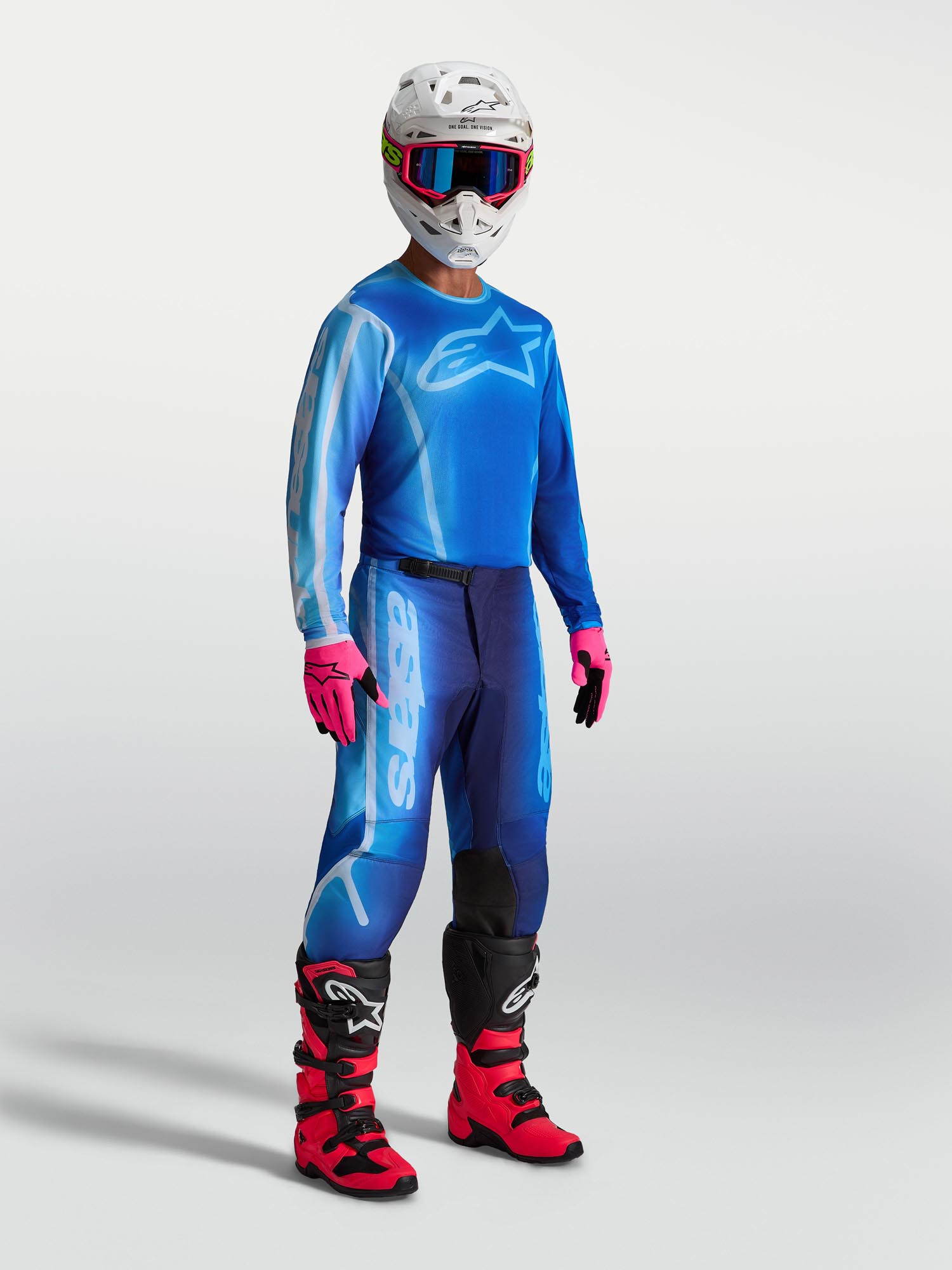 Alpinestars Fluid Kepler Motocross Hose blau/hellblau 42 Abbildung 3