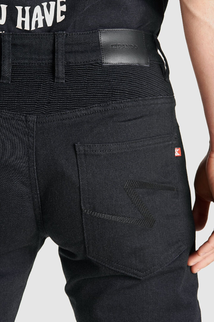 Pando Moto Karl Cor Blugi de motocicletă negru 38 L34 Figura 3
