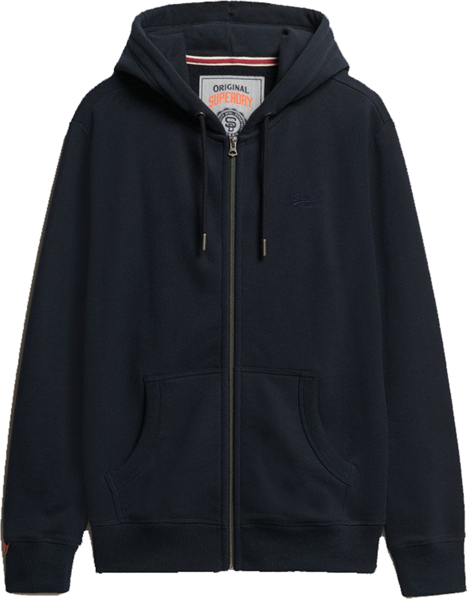 Superdry & Co Essential Logo Zip-hoodie Marineblauw L Figuur 1