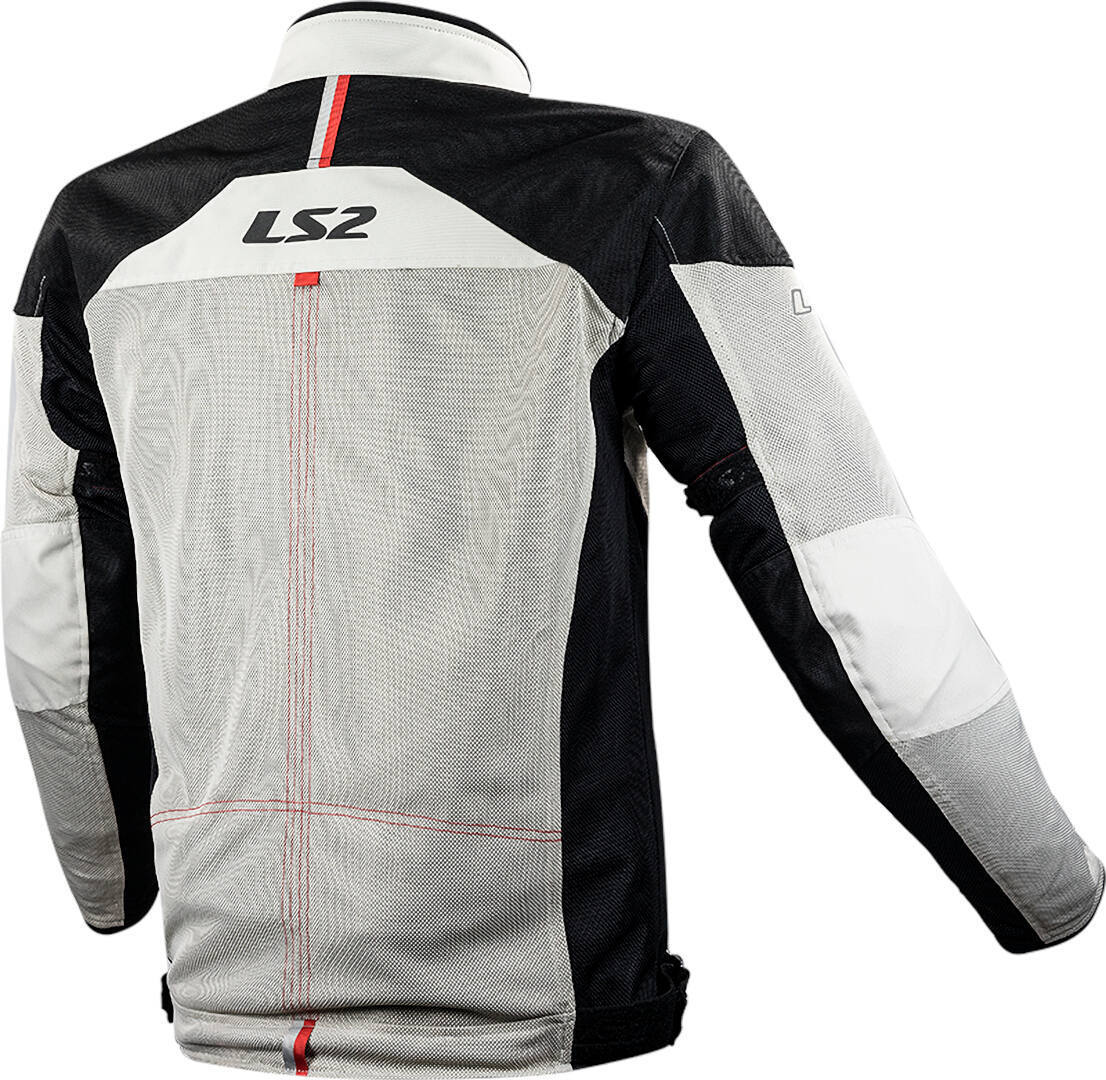 LS2 Alba Jaqueta têxtil de motocicleta Cinza claro/preto M Figura 2
