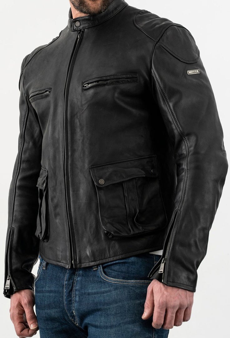 Rokker Goodwood Motorcycle Leather Jacket black XL Figure 3