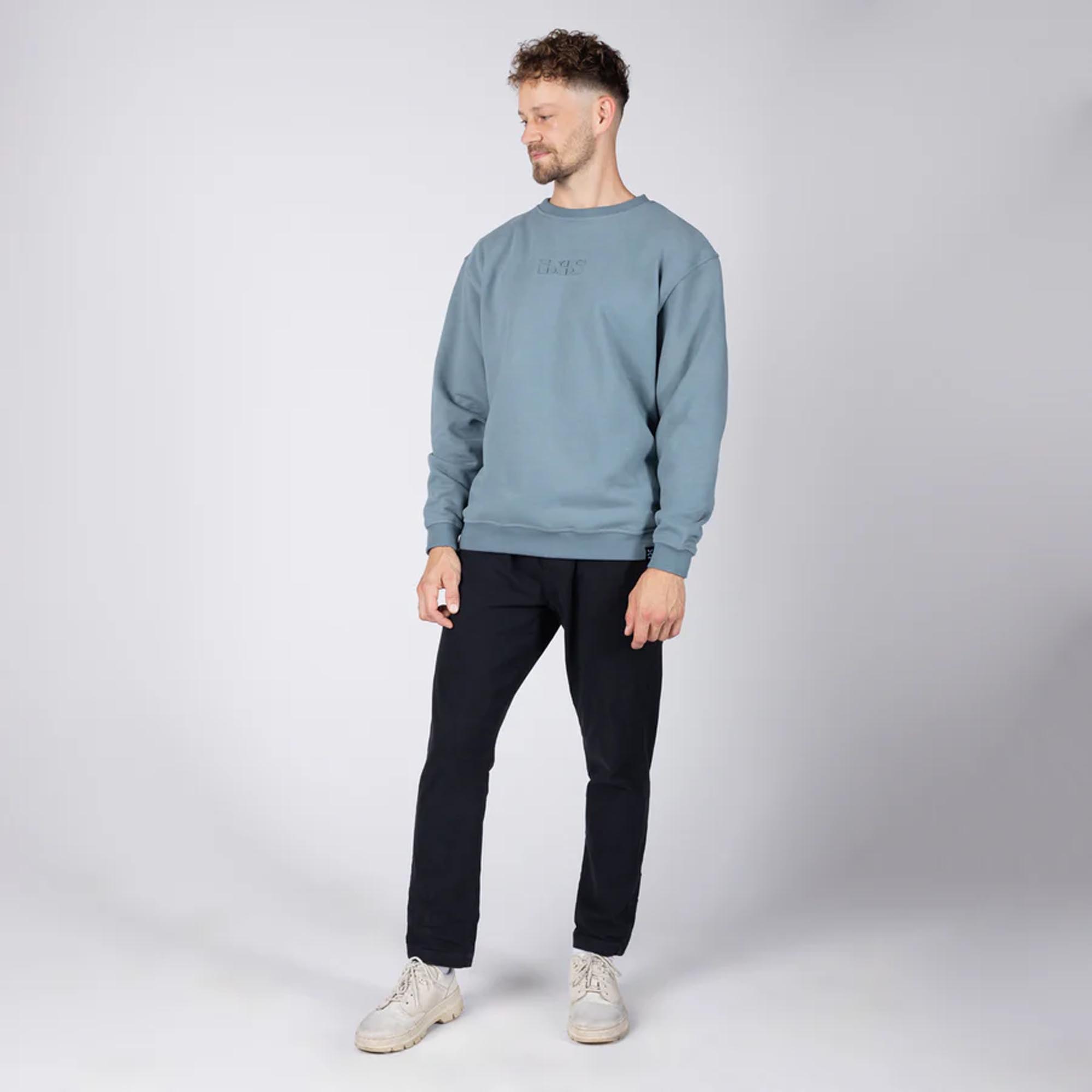IXS Brand 1.0 Sweatshirt blue/grey L Figure 3