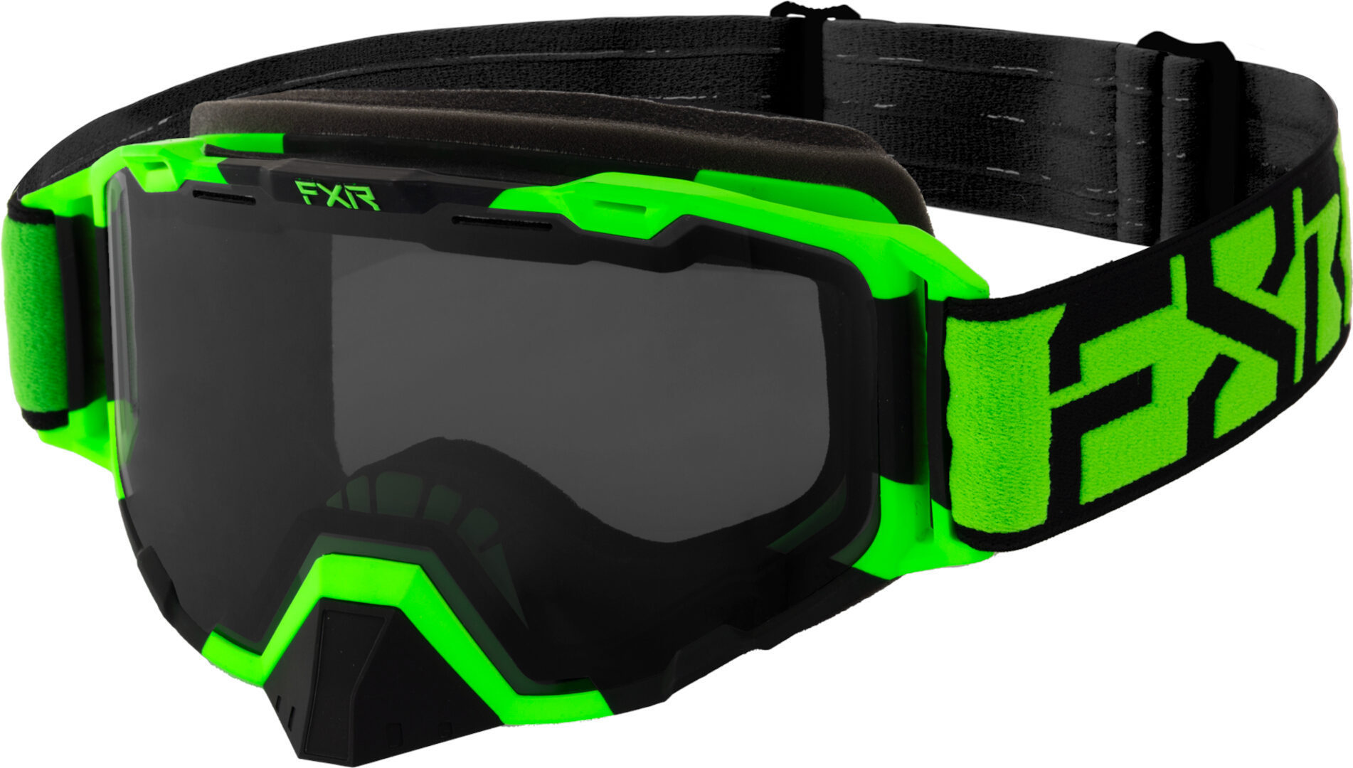 FXR Maverick Block Óculos de Snowmobile verde Figura 1
