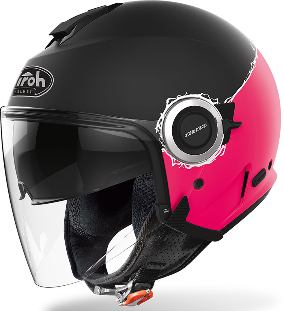 Airoh Helyos Fluo Capacete a jato preto/rosa S (55) Figura 1
