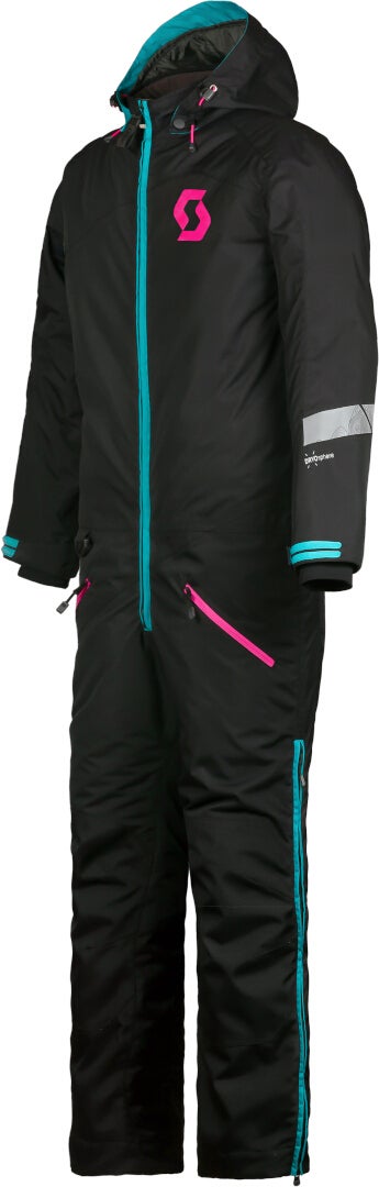 Scott DS Dryo Junior Et stykke ungdoms snescooterdragt sort/pink XL Figur 2