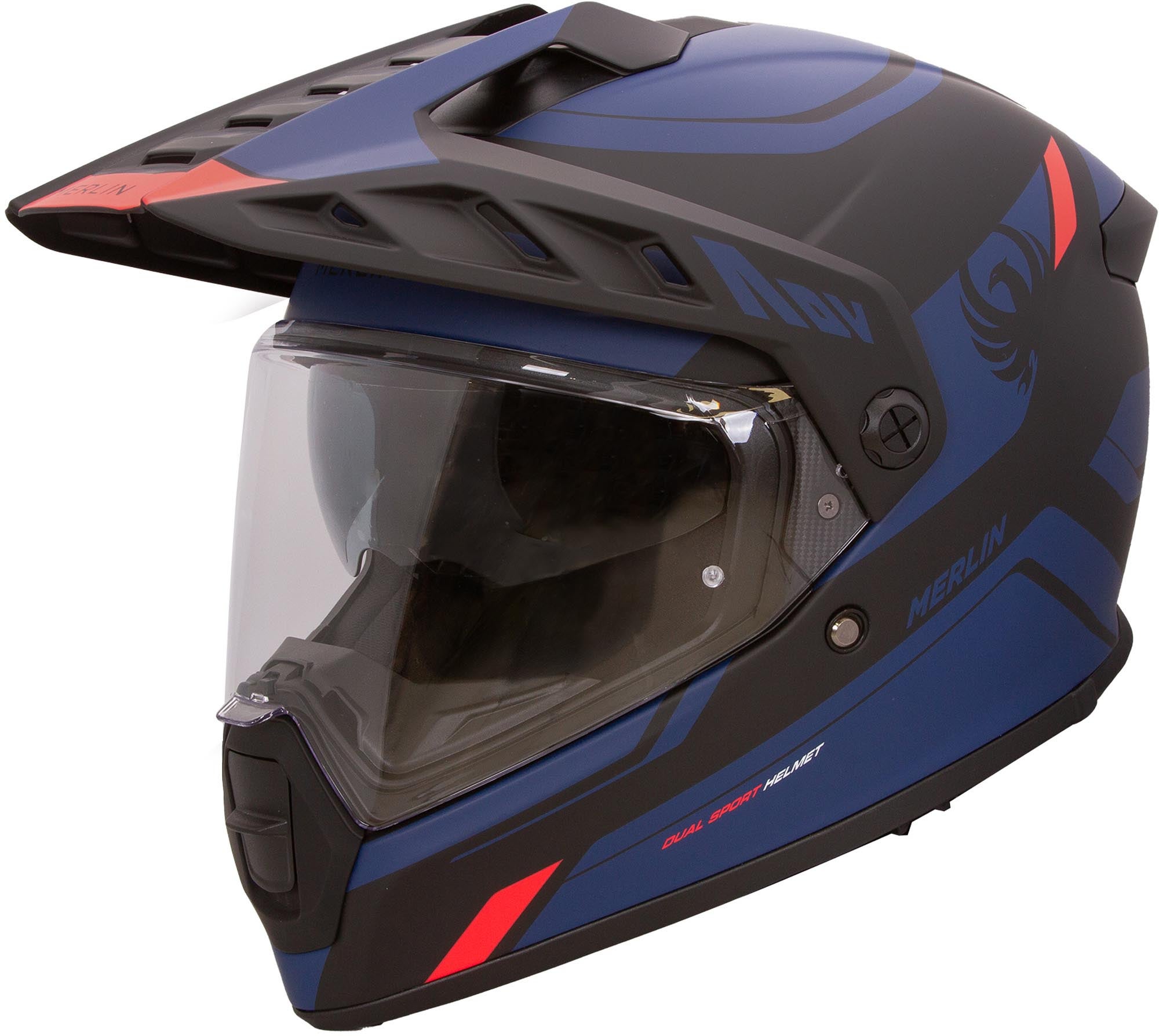 Merlin Torres Adventure Block Capacete Enduro Azul mate S (55/56) Figura 1