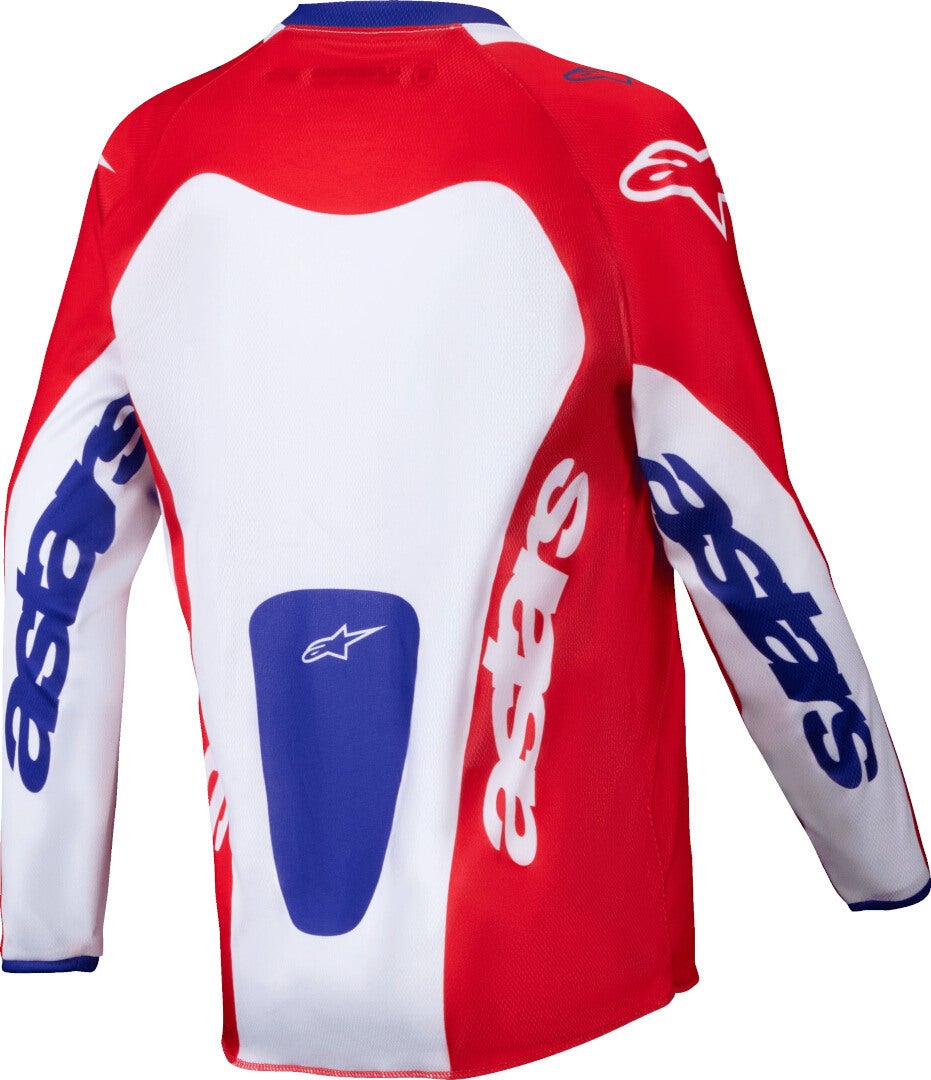 Alpinestars Racer Veil Jeugd Motorcross Jersey rood/wit XL Figuur 2