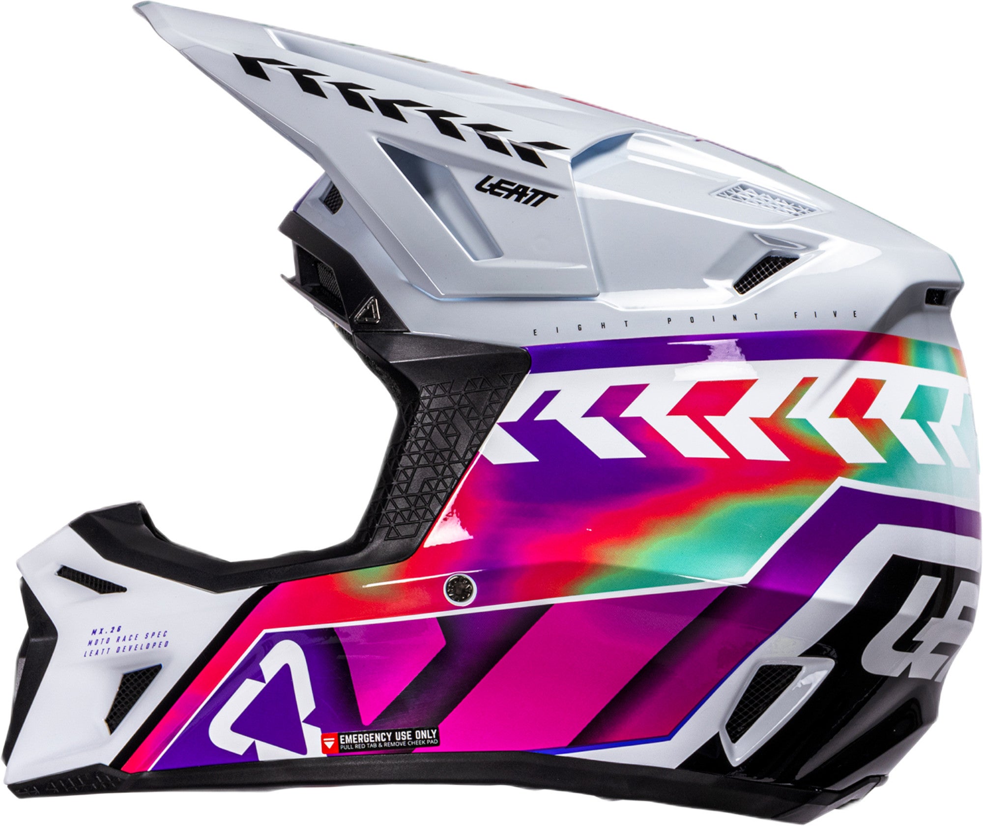 Leatt 8.5 V26 Motocross Helm mit Brille multi/pink M (57/58) Abbildung 5