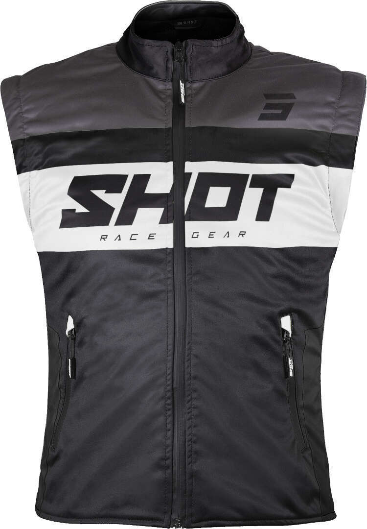 Shot Bodywarmer Lite Motocross Vest Sort/hvid M Figur 1